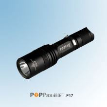 Portable 400lumens CREE Xm-L U2 linterna táctica más brillante del LED (POPPAS-F17)